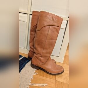 Leather riding boots sz 7